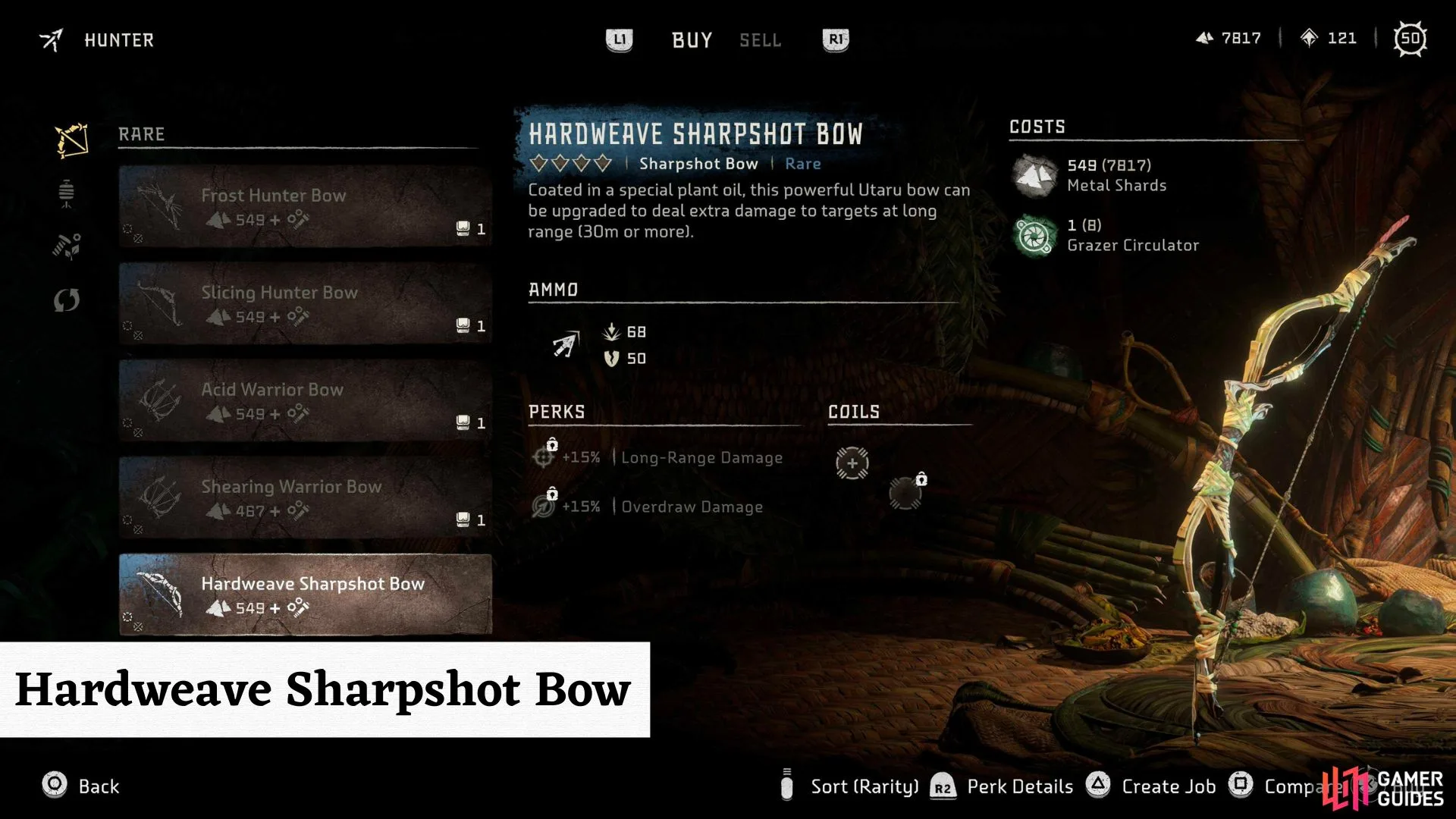 horizon forbidden west best weapons early
