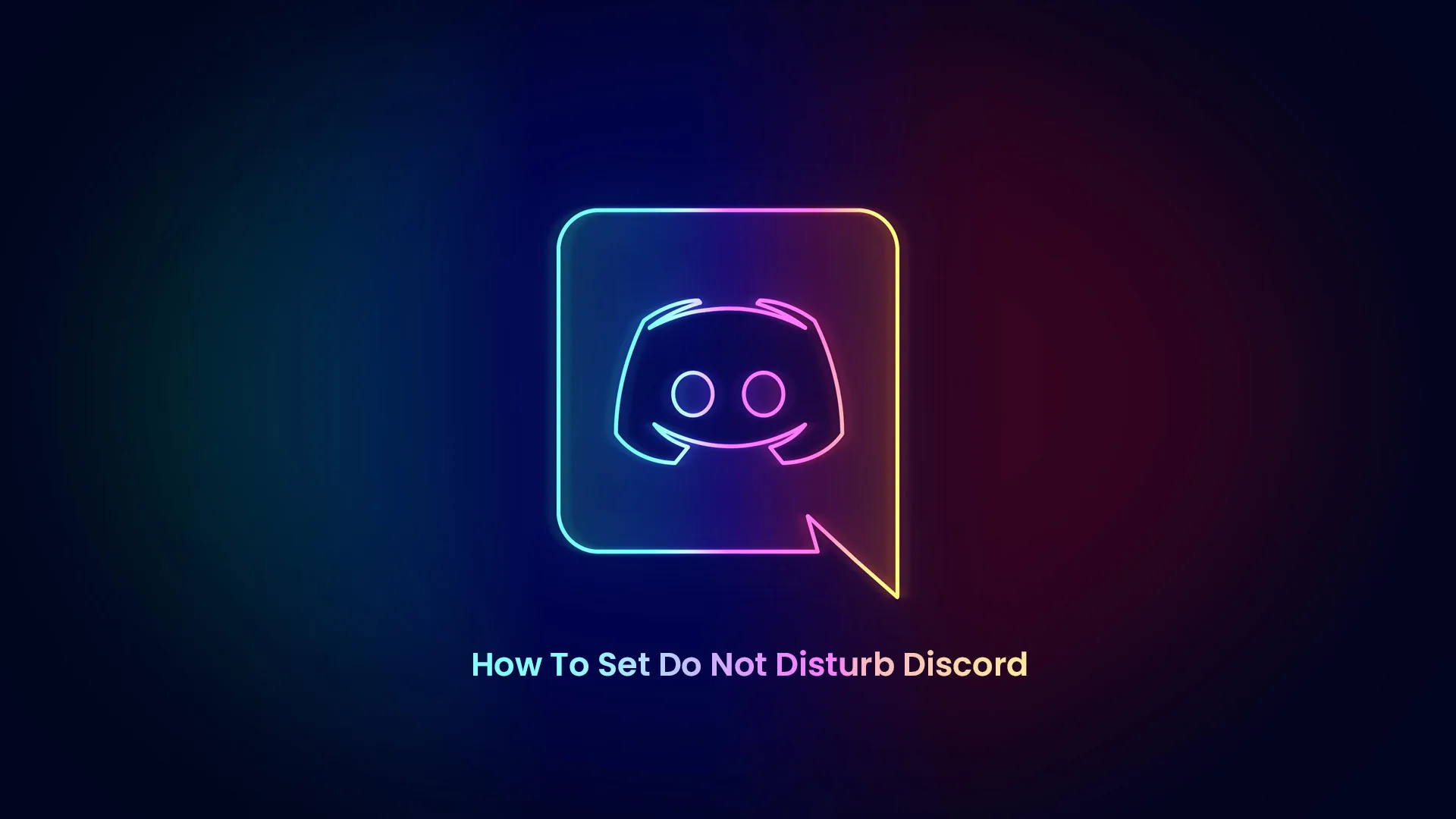 How To Set Do Not Disturb Discord