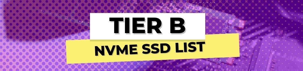 Tier B NVMe SSDs List