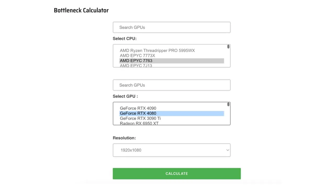 TechWafer Bottleneck Calculator