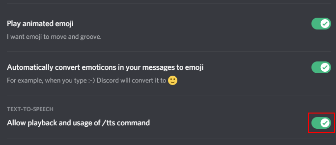 Turn Off Text-to-Speech Discord
